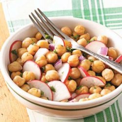 Radish & Garbanzo Bean Salad