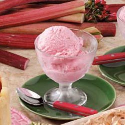 Rhubarb Ice Cream for 2