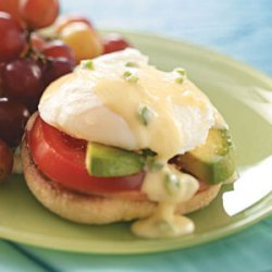 Eggs Benedict with Jalapeno Hollandaise