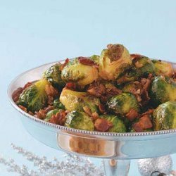 Maple & Bacon Glazed Brussels Sprouts