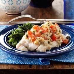 Crab-Topped Cod