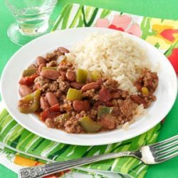 Cajun Beef and Beans