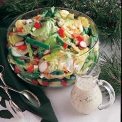 Green Salad with Dill Dressing