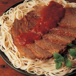 Pot Roast with Spaghetti