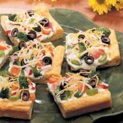 Quick Cold Vegetable Pizza