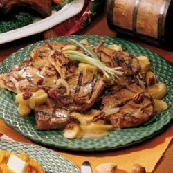 Grilled Pork Chops with Maple Butter