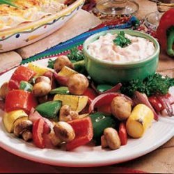 Roasted Vegetables with Dip
