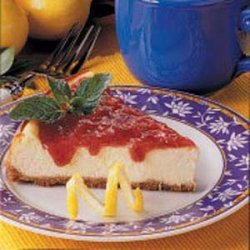 Rhubarb-Topped Cheesecake