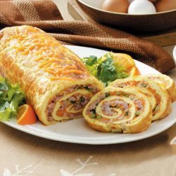 Ham 'n' Cheese Omelet Roll