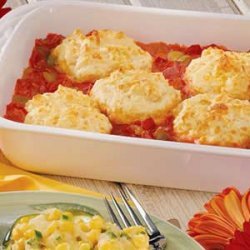 Biscuit-Topped Tomato Casserole