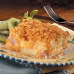 Double-Cheese Ham Souffle