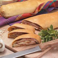 Three-Meat and Cheese Stromboli