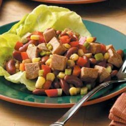 Southwest Pork and Bean Salad