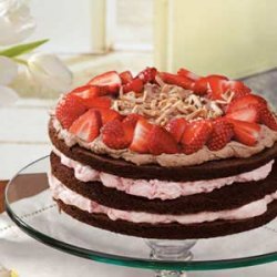 Strawberry-Almond Chocolate Torte