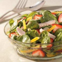 Strawberry-Turkey Spinach Salad