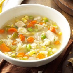 Chicken Corn Soup with Rivels
