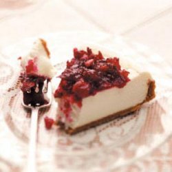 Creamy Cranberry Cheesecake