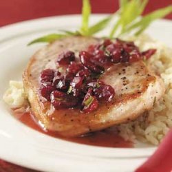 Pork Chops with Cranberry Sauce
