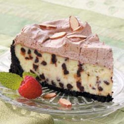 Frosted Chocolate Chip Cheesecake