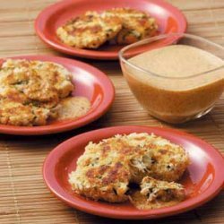Crab Cakes with Red Pepper Sauce