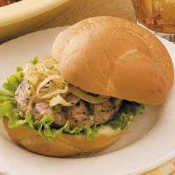 Turkey Burgers with Caramelized Onions