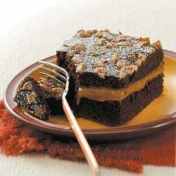 Caramel-Pecan Chocolate Cake