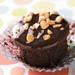 Peanut-Filled Devil's Food Cupcakes