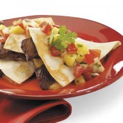 Beef Quesadillas with Salsa