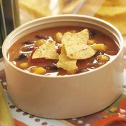 Fast Refried Bean Soup