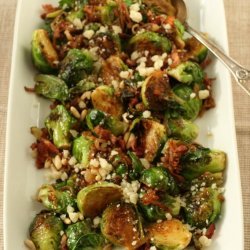 Sauteed Brussels Sprouts with Lemon and Pistachios