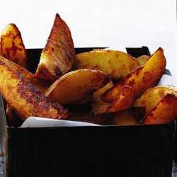Balsamic Roasted Potato Wedges
