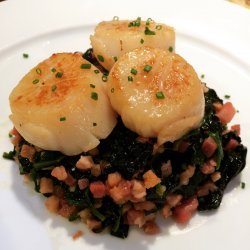 Sauteed Spinach with Pancetta