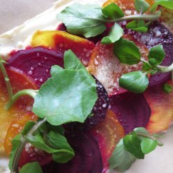 Beet and Goat Cheese Tartines