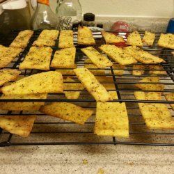 Cheddar Cornmeal Crackers