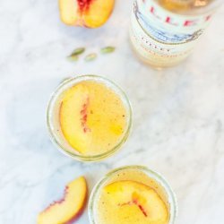 Peaches in Lillet