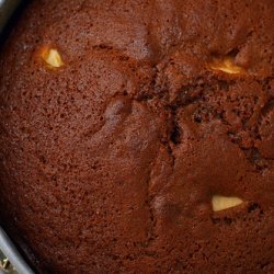 Dark Gingerbread Pear Cake
