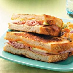 Ham & Apple Grilled Cheese Sandwiches