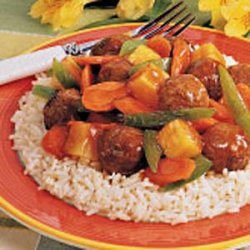 Sweet 'n' Sour Meatballs for 2
