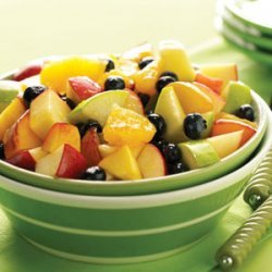 Fruit Salad with O.J. Reduction