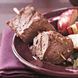 Succulent Beef Skewers for 2