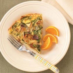 Spinach & Bacon Hash Brown Quiche
