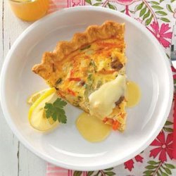 Crab Quiche with Hollandaise