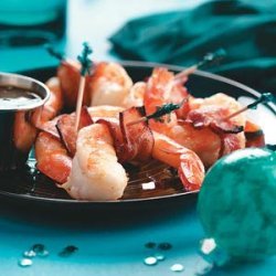 Wasabi Bacon-Wrapped Shrimp