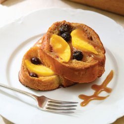 Peach-Blueberry French Toast