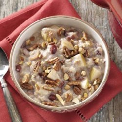 Slow-Cooked Fruited Oatmeal with Nuts