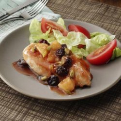 Chicken with Cherry Pineapple Sauce