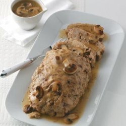 Chicken Loaf with Mushroom Gravy