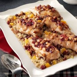 Stuffed Chicken Breasts with Cranberry Quinoa