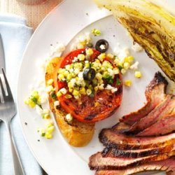 Grilled Tomato with Fresh Corn