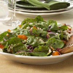 Wilted Spinach Salad with Butternut Squash